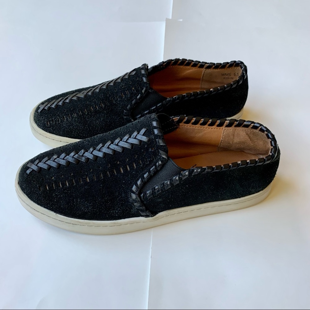 Report 6.5 Allison Black Suede Shoes Sneakers